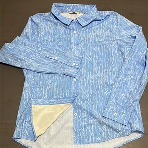Blue Patterned Men's Shirt